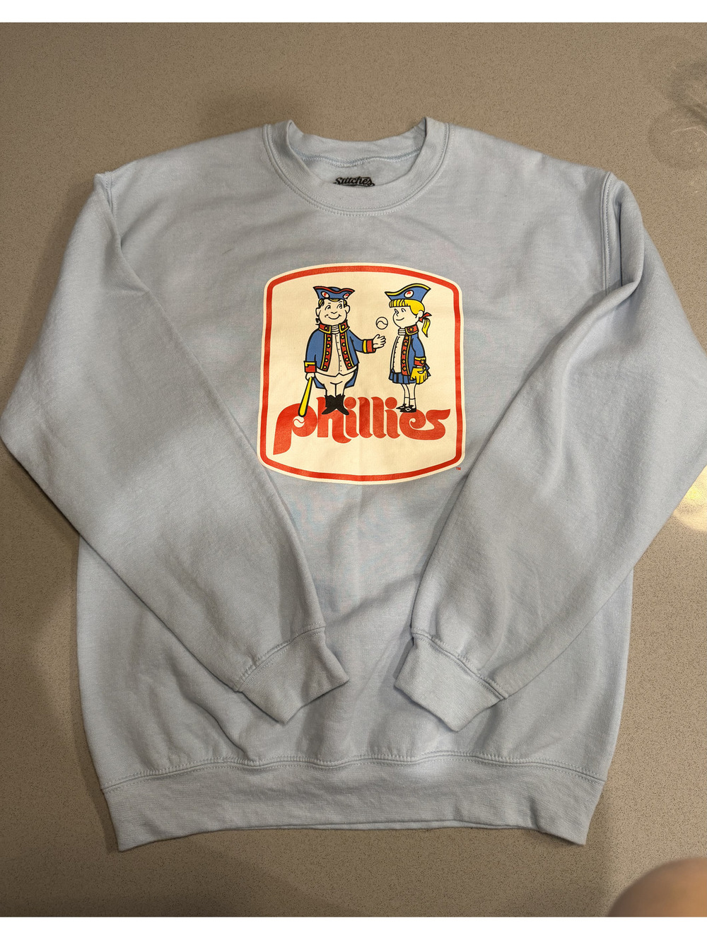Stiches Phillies Crew Sweater Medium